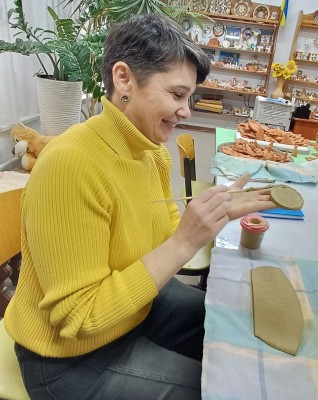 Майстер-клас.Ліплення з глини для представників Благодійного фонду "Посмішка ЮА"