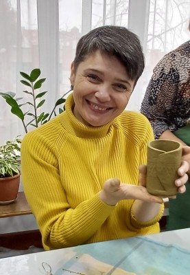 Майстер-клас.Ліплення з глини для представників Благодійного фонду "Посмішка ЮА"